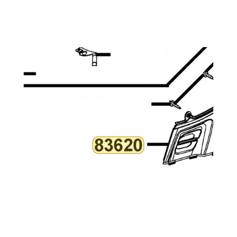 83620-LCD3-E00-N1R COVER L SIDE (Black) — diagram cutout