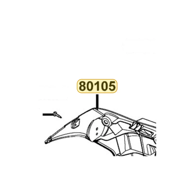 80105-LCD3-E00 FENDER REAR — diagram cutout