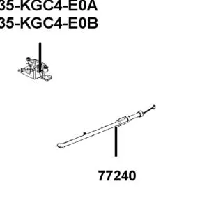 77235-KGC4-E0A SEAT CATCH — diagram cutout