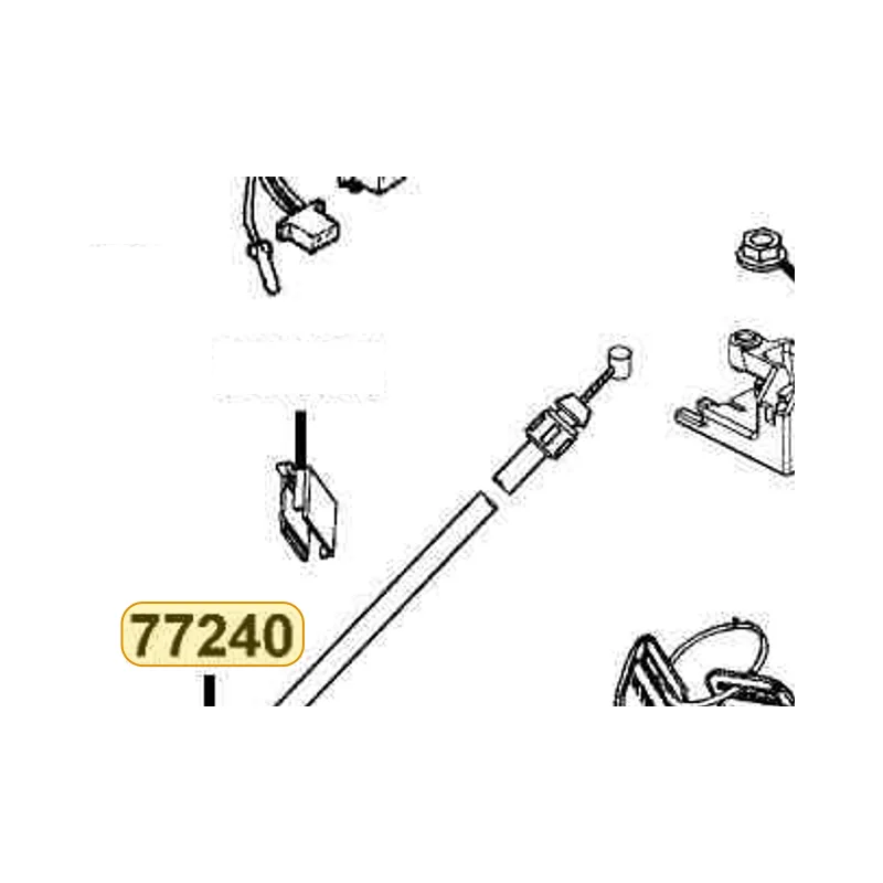 77240-LCD3-E00 CABLE SEAT LOCK — diagram cutout