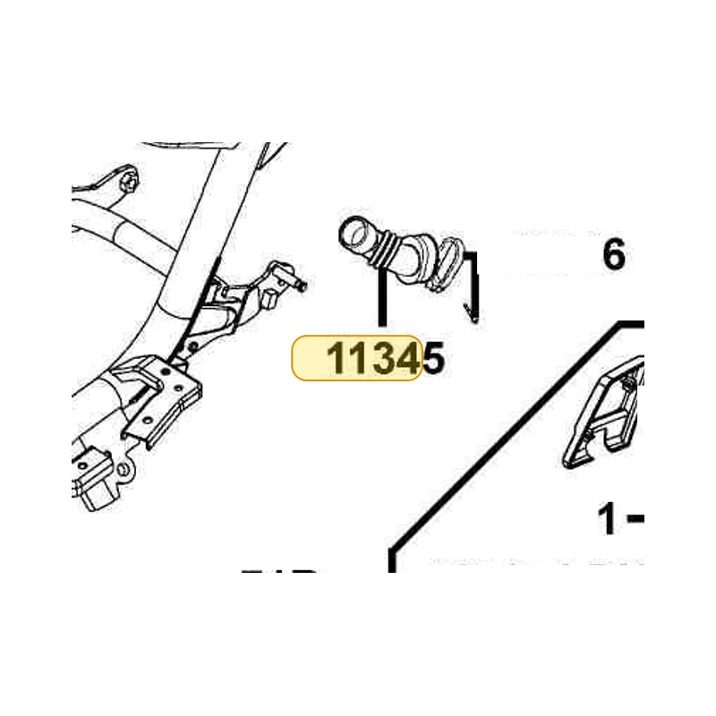 11345-KHD6-900 DUCT L COVER — diagram cutout
