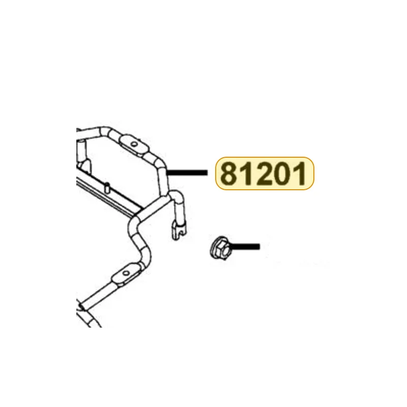 81201-LCD3-E00 STAY RR CARRIER — diagram cutout