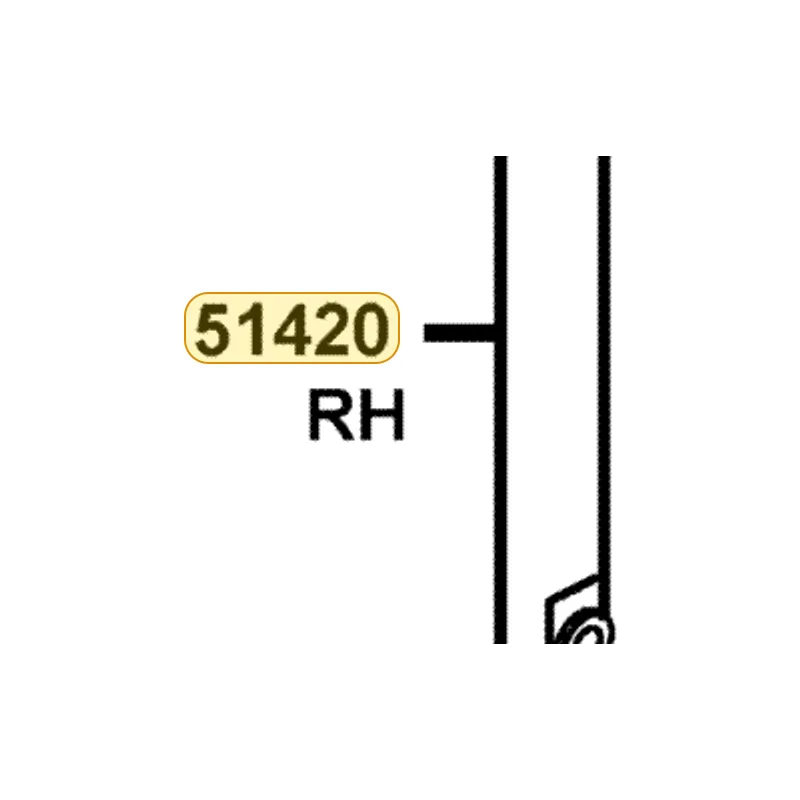 51420-LCD3-E00-NJA BOTTOM CASE R (Silver) — diagram cutout