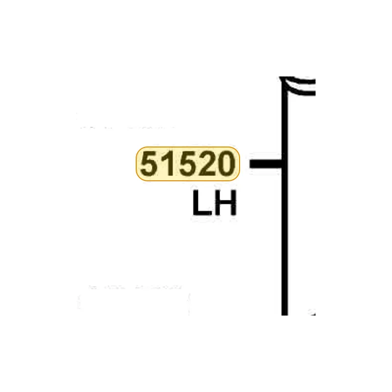 51520-LCD3-E00-NJA BOTTOM CASE L (Silver) — diagram cutout