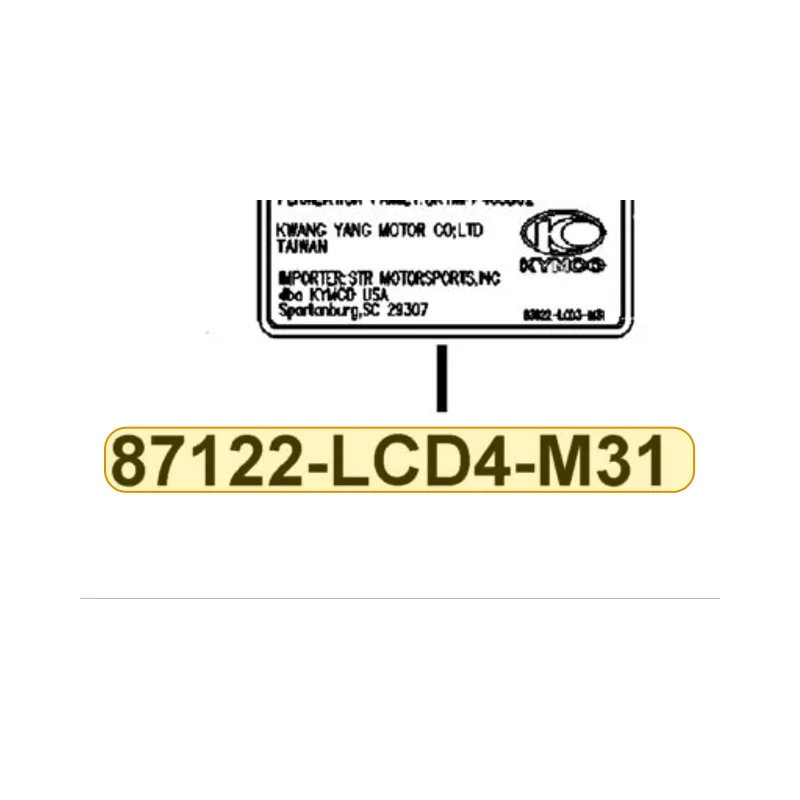 87122-LCD4-M31-T01 MARK EVAPORATIVE E/M — diagram cutout