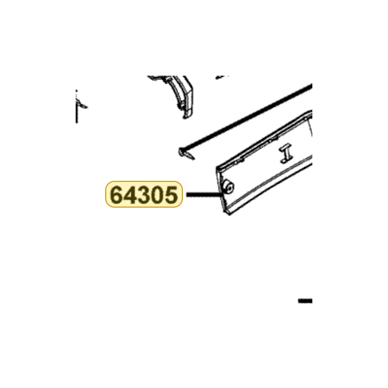 64305-LCD3-E00-Y1P SKIRT R SIDE — diagram cutout