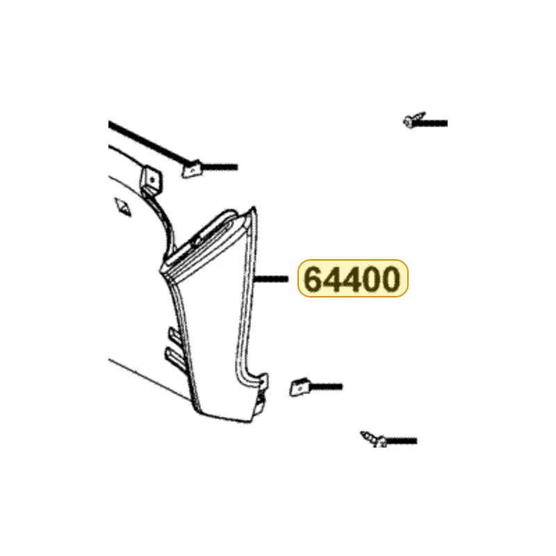 64400-LCD3-M30-N1P COWL UNDER — diagram cutout