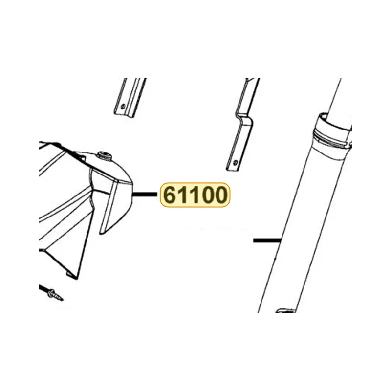 61100-LCD3-E00-NMP FENDER FR — diagram cutout