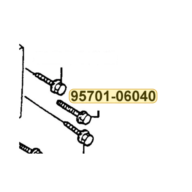 95701-06040-02 BOLT FLANGE 6*40 — diagram cutout