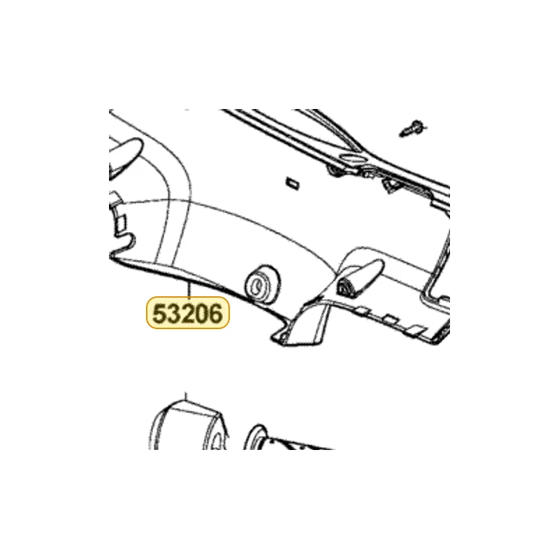 53206-LLJ3-E00-N1R COVER RR HANDLE (Black) — diagram cutout