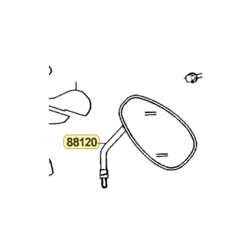 88120-LLJ3-E00 MIRROR ASSY L BACK — diagram cutout