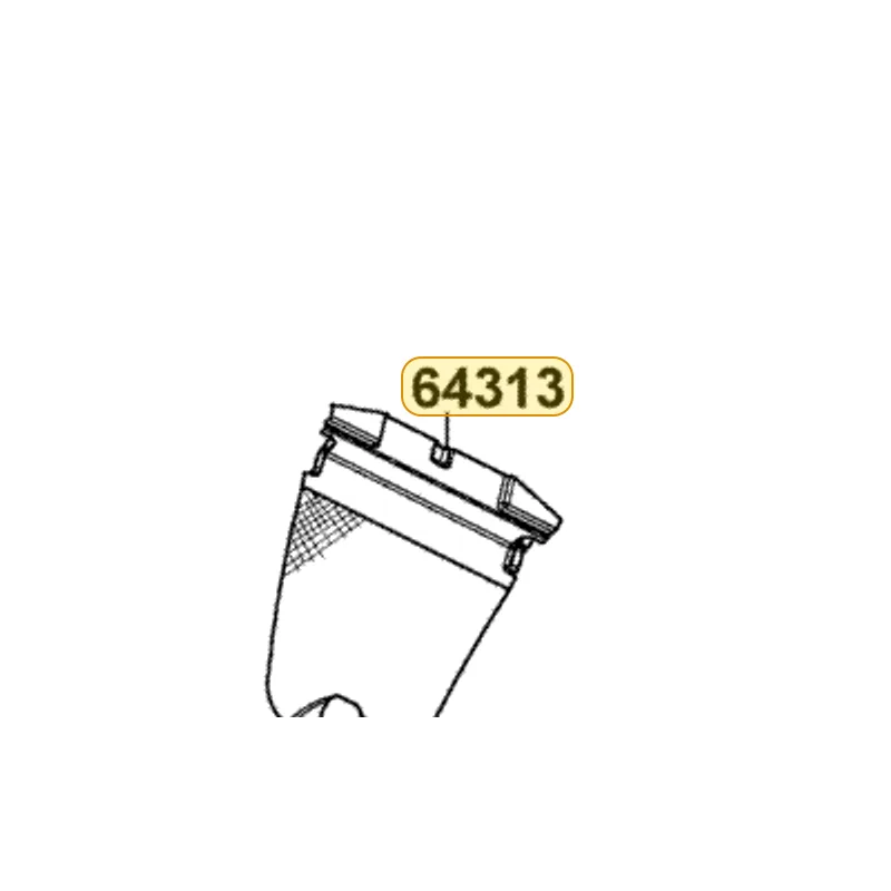 64313-LLJ3-E00-N1R GRID FR COVER (Black) — diagram cutout