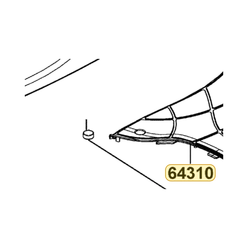 64310-LLJ3-E00-N1R FLOOR PANEL (Black) — diagram cutout