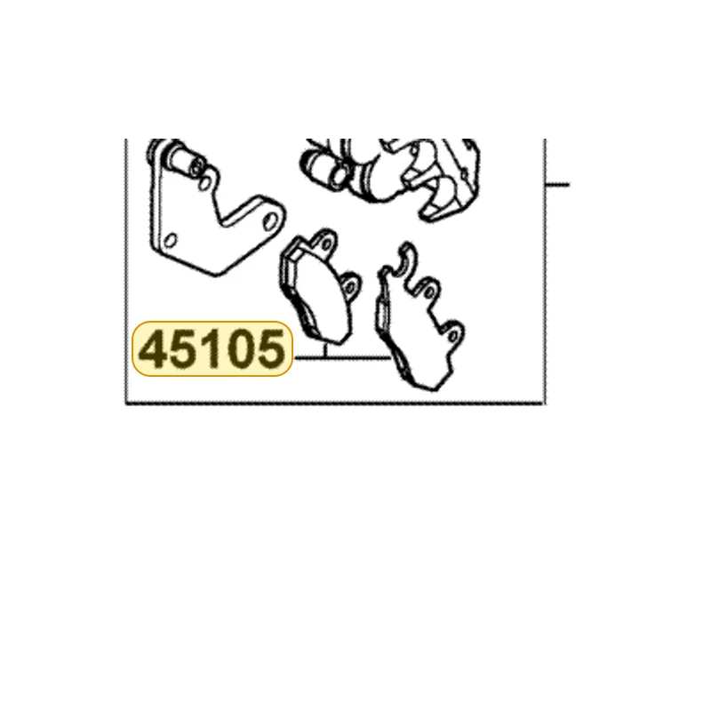 45105-LLJ3-305 PAD SET — diagram cutout