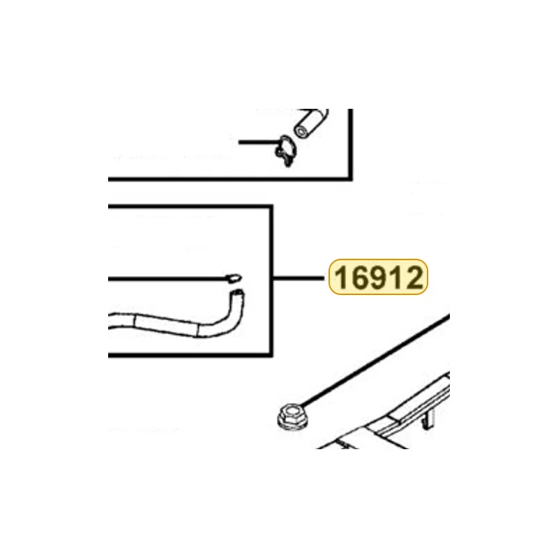 16912-LLJ3-E00 TUBE ASSY STRAINER TO FUEL PUMP — diagram cutout