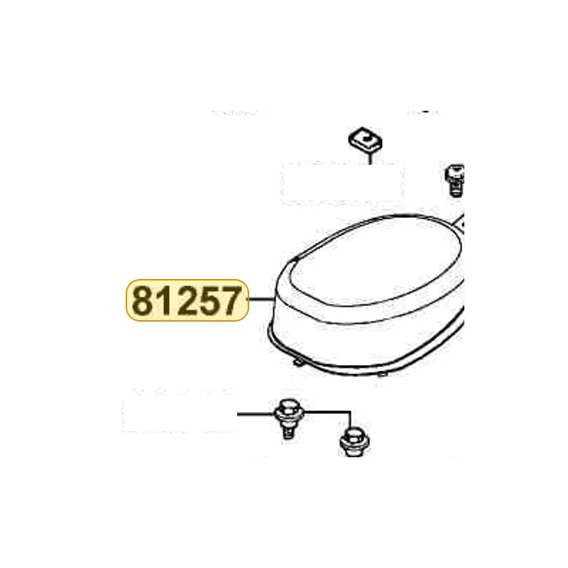 81257-LLJ3-E00-N1R COVER ASSY CARB MAINT (Black) — diagram cutout