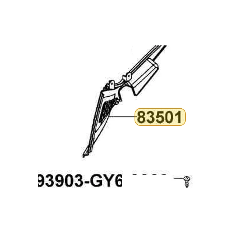 83501-LLJ3-E00-N1R COVER SIDE R (Black) — diagram cutout