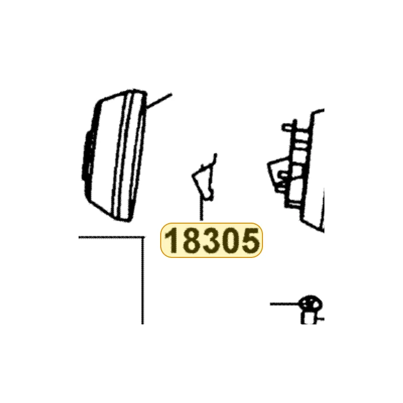 18305-LLJ3-E00 PROTECTOR TAIL PIPE — diagram cutout