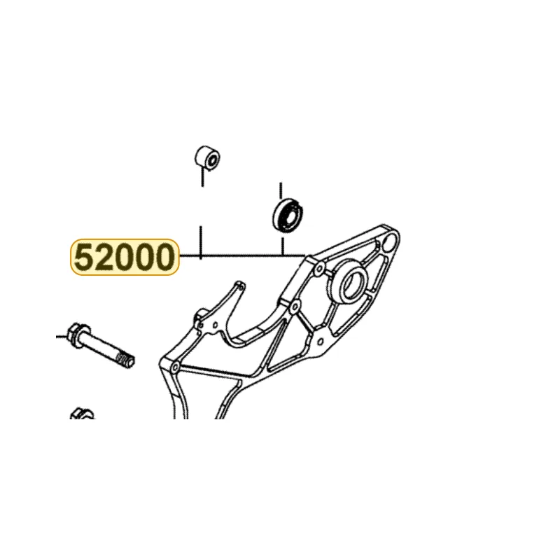52000-LLJ3-E00 FORK ASSY REAR — diagram cutout