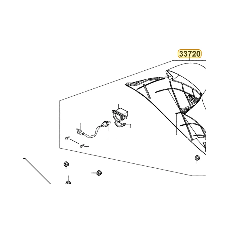 33720-LLJ3-M30 LIGHT ASSY LICENSE — diagram cutout