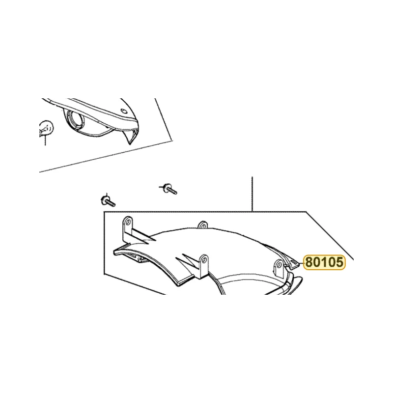 80105-LLJ3-E00 FENDER RR INNER — diagram cutout