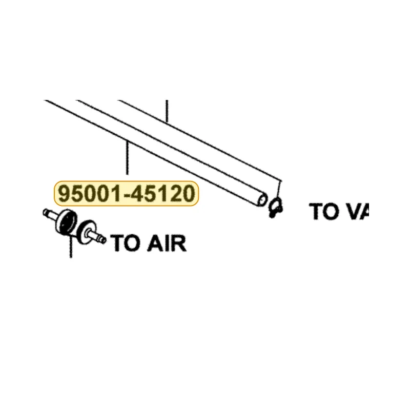 95001-45120-40 TUBE FUEL 4.5*120 — diagram cutout