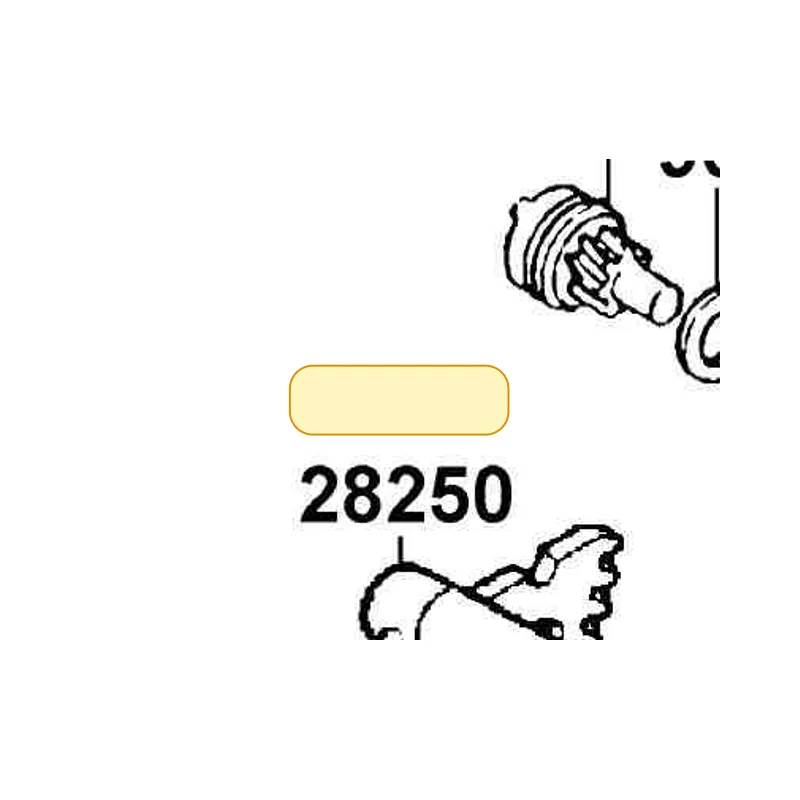 28250-KCCC-900 SPINDLE COMP KICK STARTER — diagram cutout