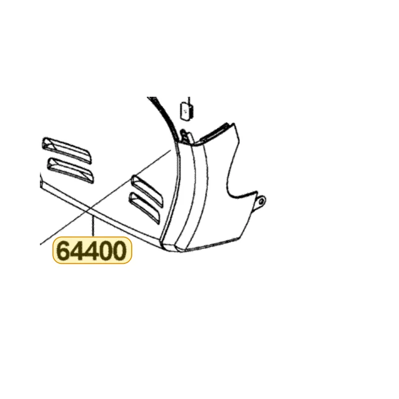 64400-LLJ3-E00-NFP COWL UNDER (Dark Gray Metallic) — diagram cutout