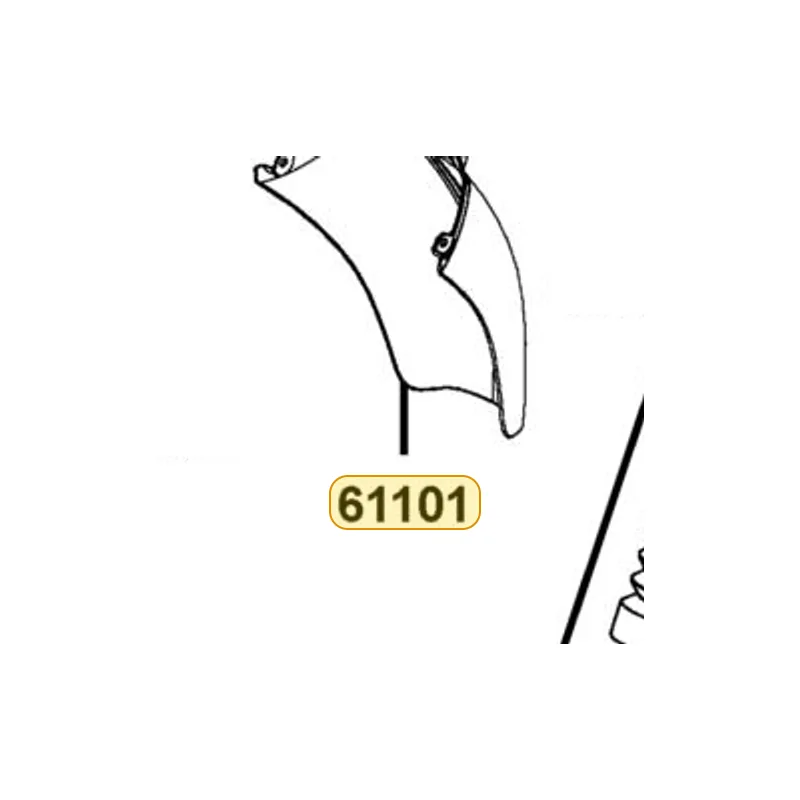 61101-LLJ3-E01-N8P FENDER B FR (Bright Silver) — diagram cutout
