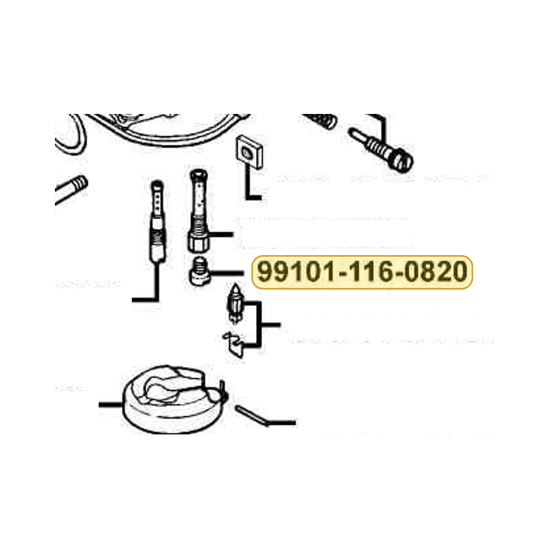 99101-116-0820 MAIN JET(OPTION) — diagram cutout