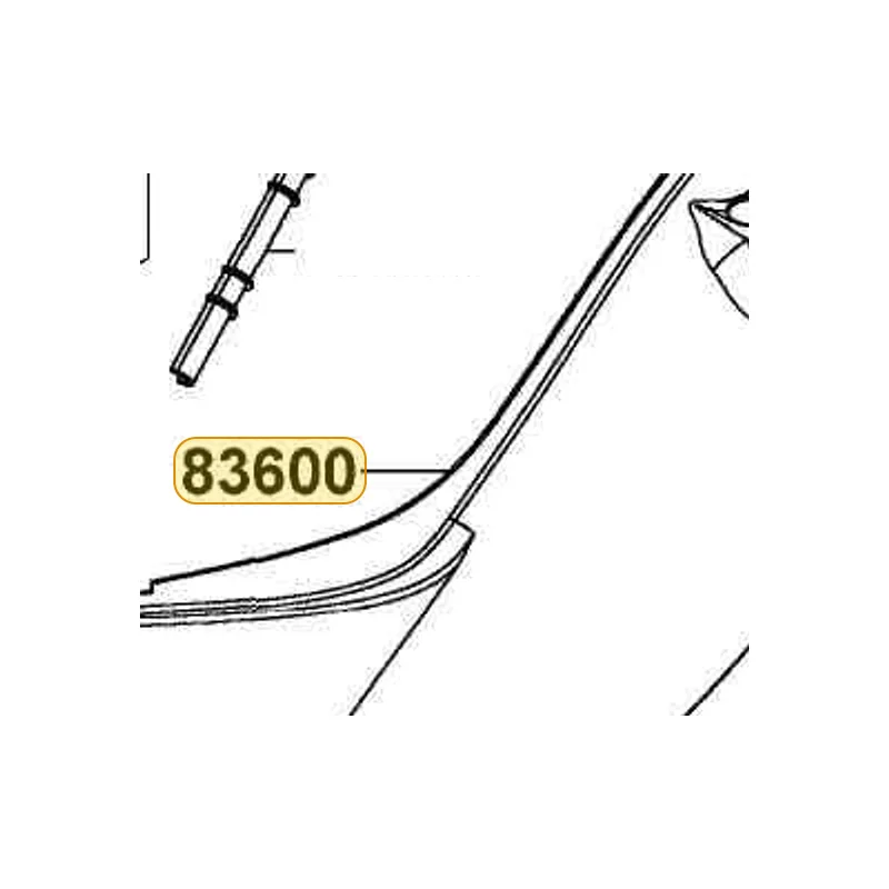 83600-LLJ3-E00-NFP COVER L BODY (Dark Gray Metallic) — diagram cutout