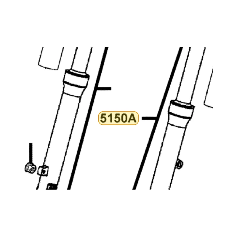 5150A-KFA6-M10-NJA FORK SET L FR (Silver) — diagram cutout