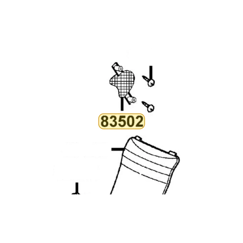 83502-KFA6-900 GRILL R BODY COVER — diagram cutout