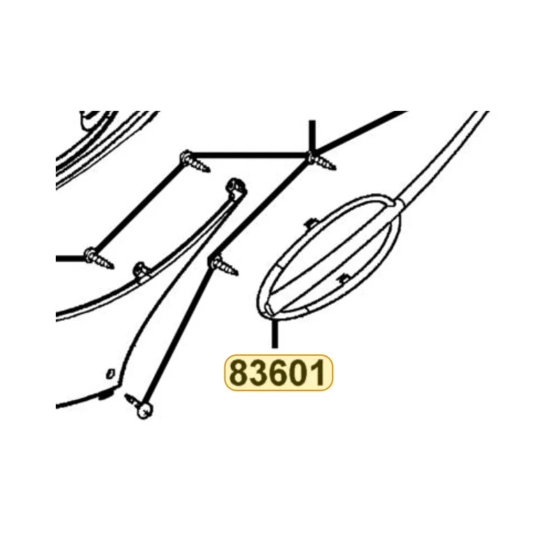 83601-KFA6-900 EDGING L BODY COVER — diagram cutout