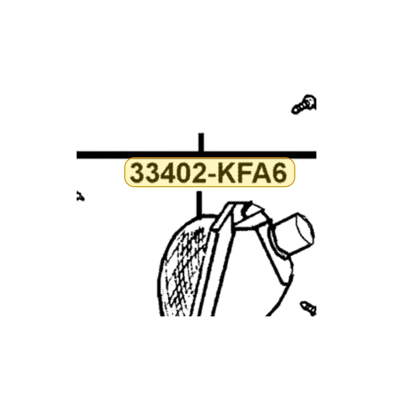 33402-KFA6-910 LENS R FR WINKER — diagram cutout