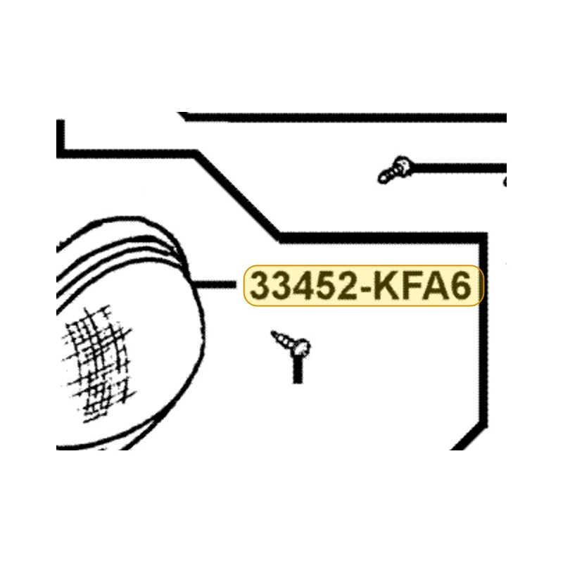 33452-KFA6-910 LENS L FR WINKER — diagram cutout