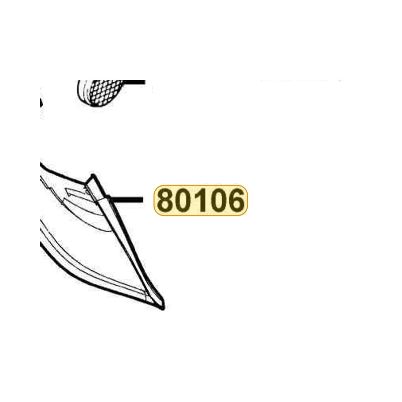 80106-KFA6-900 FENDER LOW REAR — diagram cutout