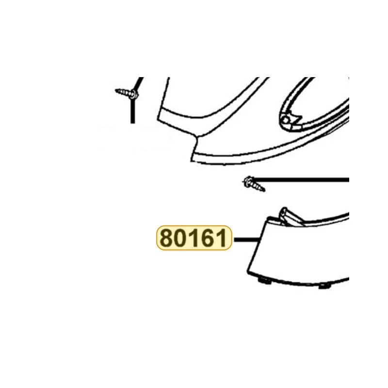 80161-KFA6-900-BVR COVER L CENTER — diagram cutout