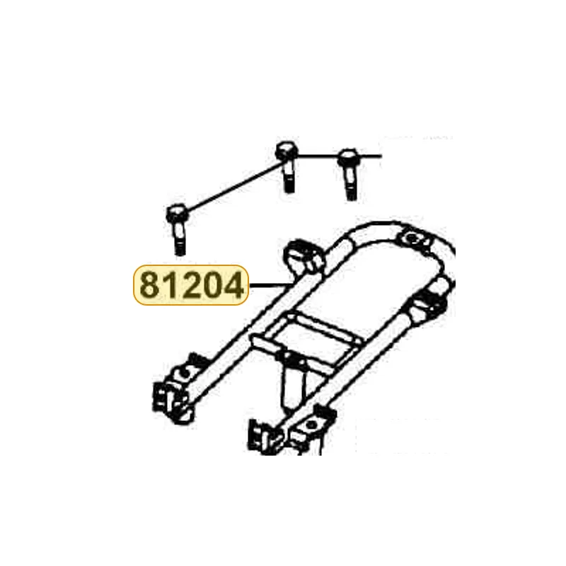 81204-KFA6-900 BRKT COMP RR CARRIER — diagram cutout