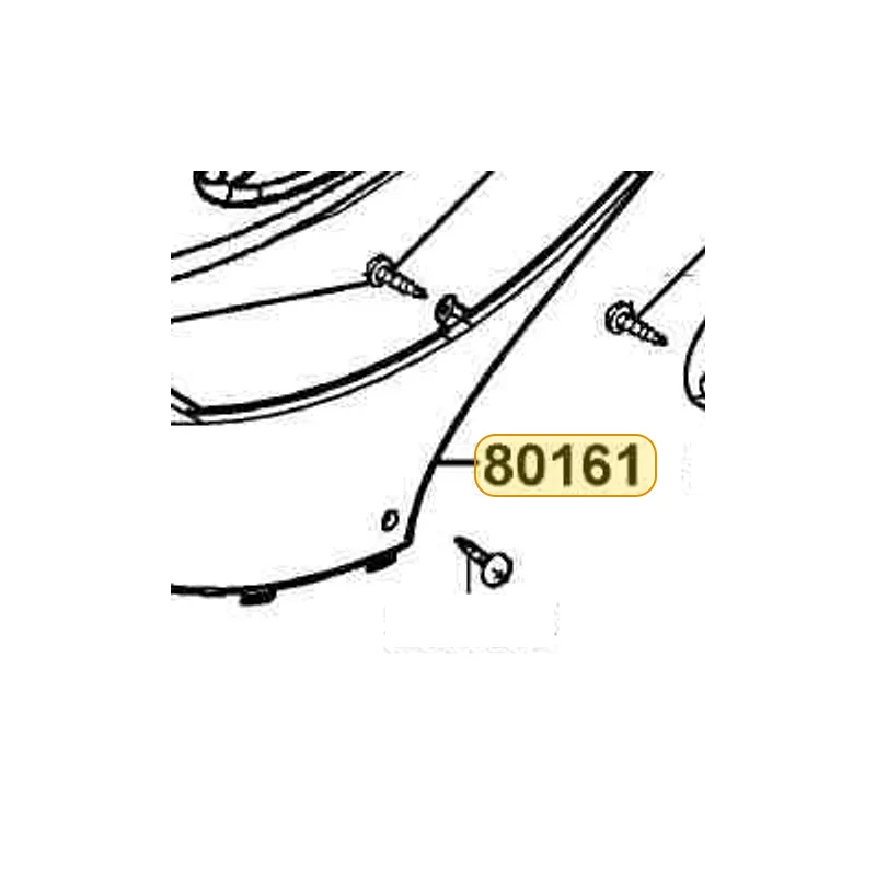 80161-KFA6-900-BGR COVER L CENTER — diagram cutout