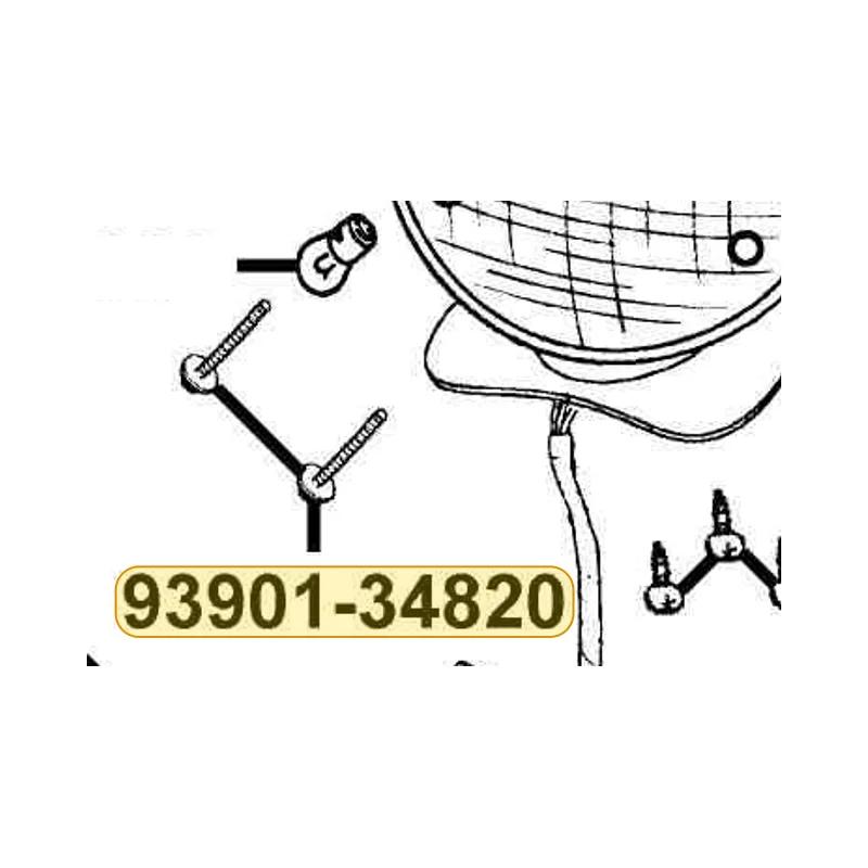 93901-34820 SCREW TAPPING 4*36 — diagram cutout