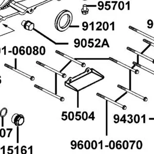 50504-LGE5-E00 STAY MAIN STAND COMP — diagram cutout