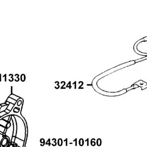 32412-LGE5-E00 CABLE EARTH — diagram cutout