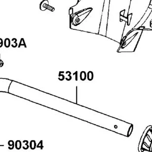53100-LGE5-E00 HANDLE COMP STEERING — diagram cutout