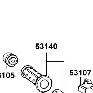53140-LEA7-E00-N1R GRIP COMP THROT (Black) — diagram cutout