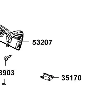 53207-LGE5-E00-J1P MATER COVER RR HANDLE — diagram cutout