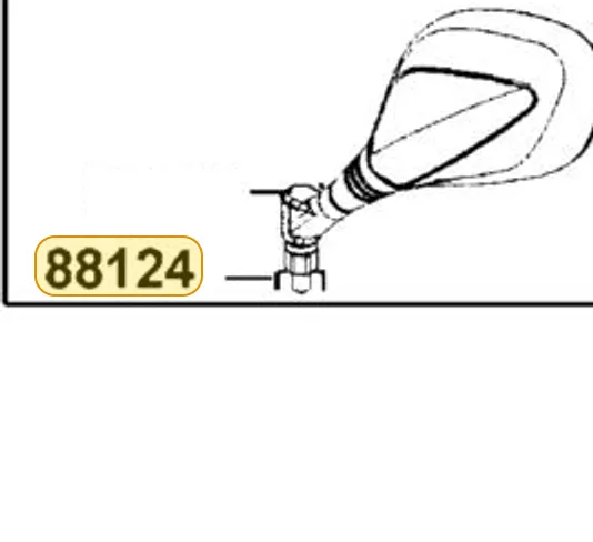 88124-LGE5-E00 Boot Left Back Mirror — diagram cutout