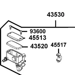 45513-LGE5-E00 CAP M/C — diagram cutout