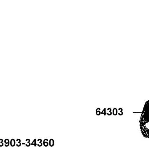 64303-LGE5-E00-N1R TOP COVER (Black) — diagram cutout