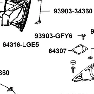 64307-LGE5-E00-N1R LID RESERVE TANK (Black) — diagram cutout